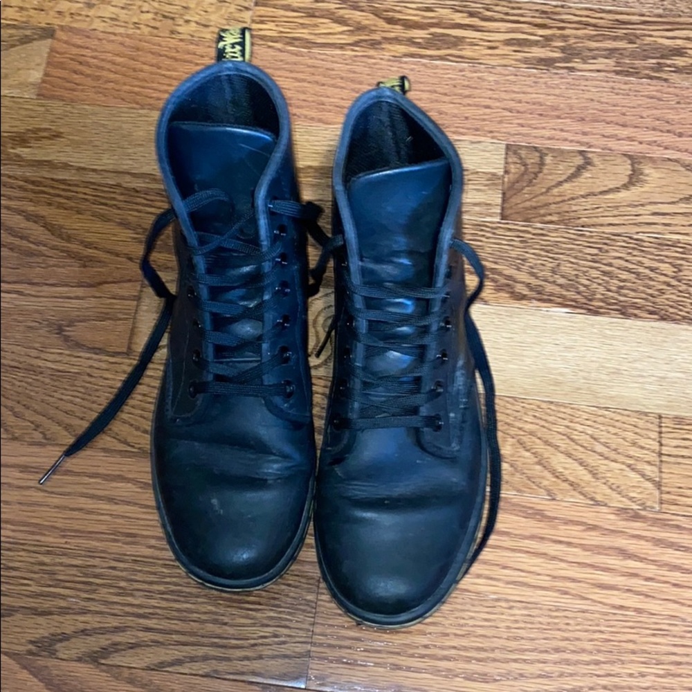 Leather doc martens